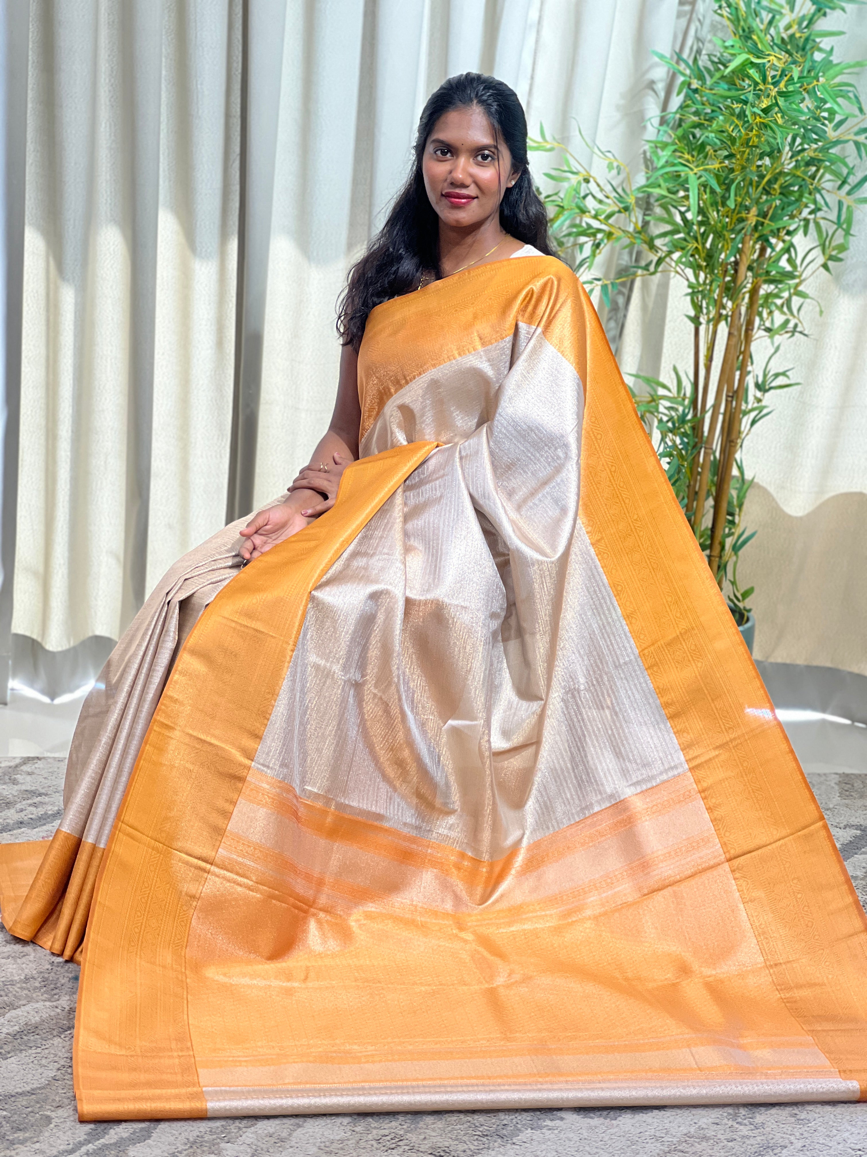 Tissue Woven Soft Silk Saree  | RVS351