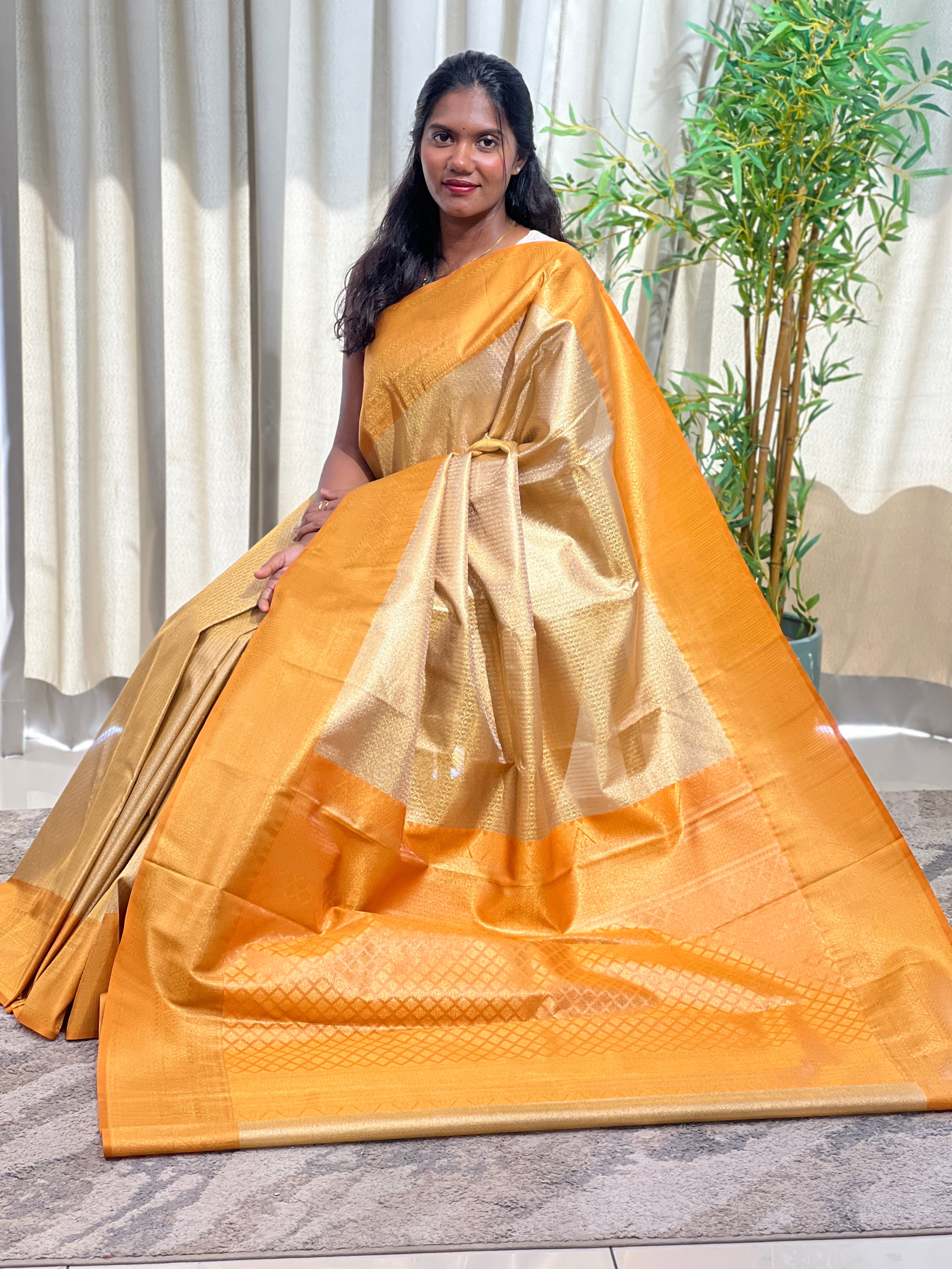 Tissue Woven Soft Silk Saree  | RVS355