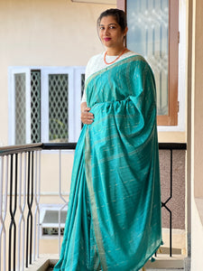 Kesiya Line Weaving Pattern Katan Saree | SK256 | PRE-ORDER