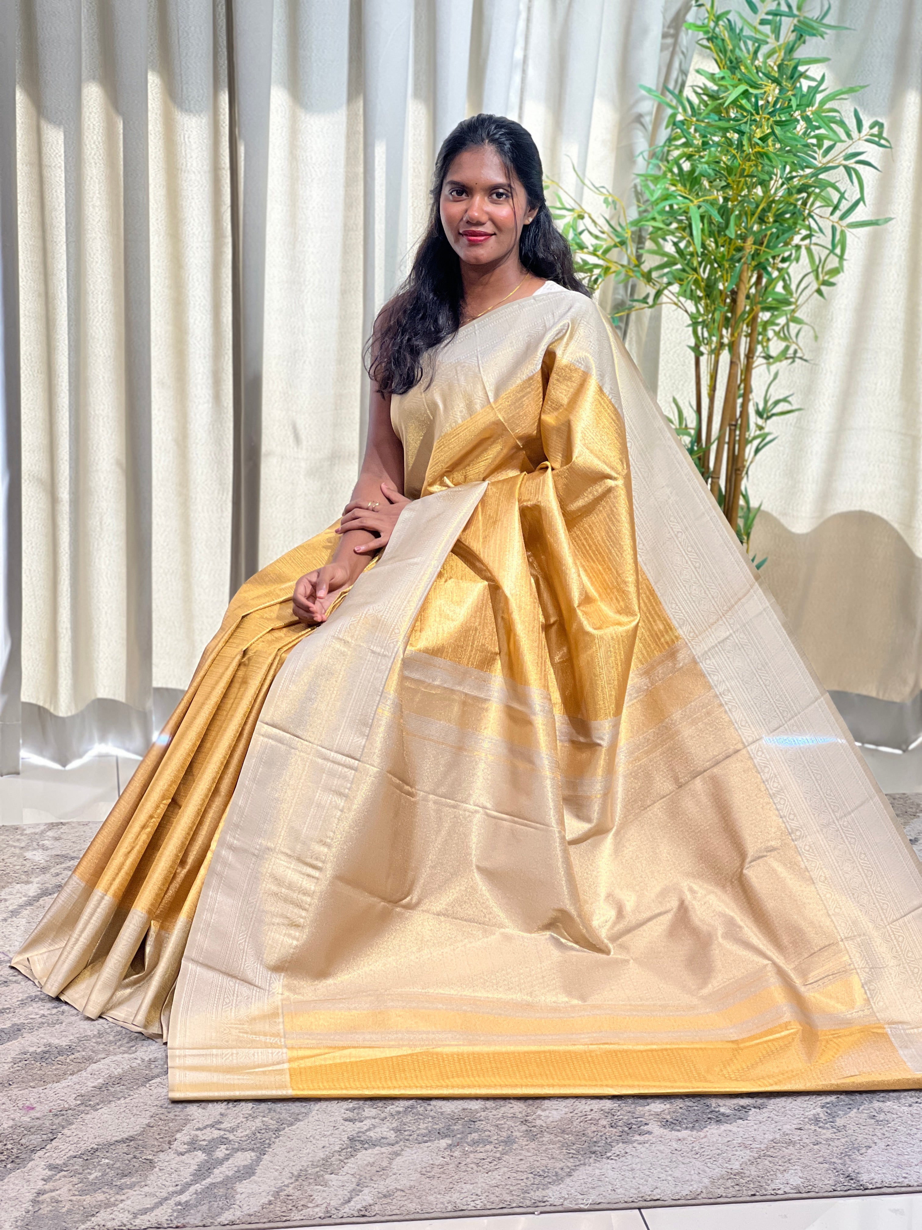 Tissue Woven Soft Silk Saree | RVS353