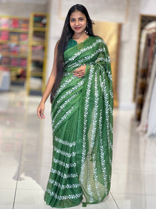 Thread Embroidered Silky Kota Saree | NHH381