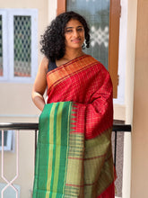 Temple Border Semi Silk Saree | SKH156