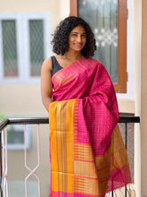 Temple Border Semi Silk Saree | SKH156