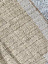 Floral Machine Embroidery Detailed Semi Tussar Saree | SUN274