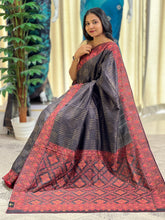Thread Embroidery Pure Tussar Saree |  RGD706