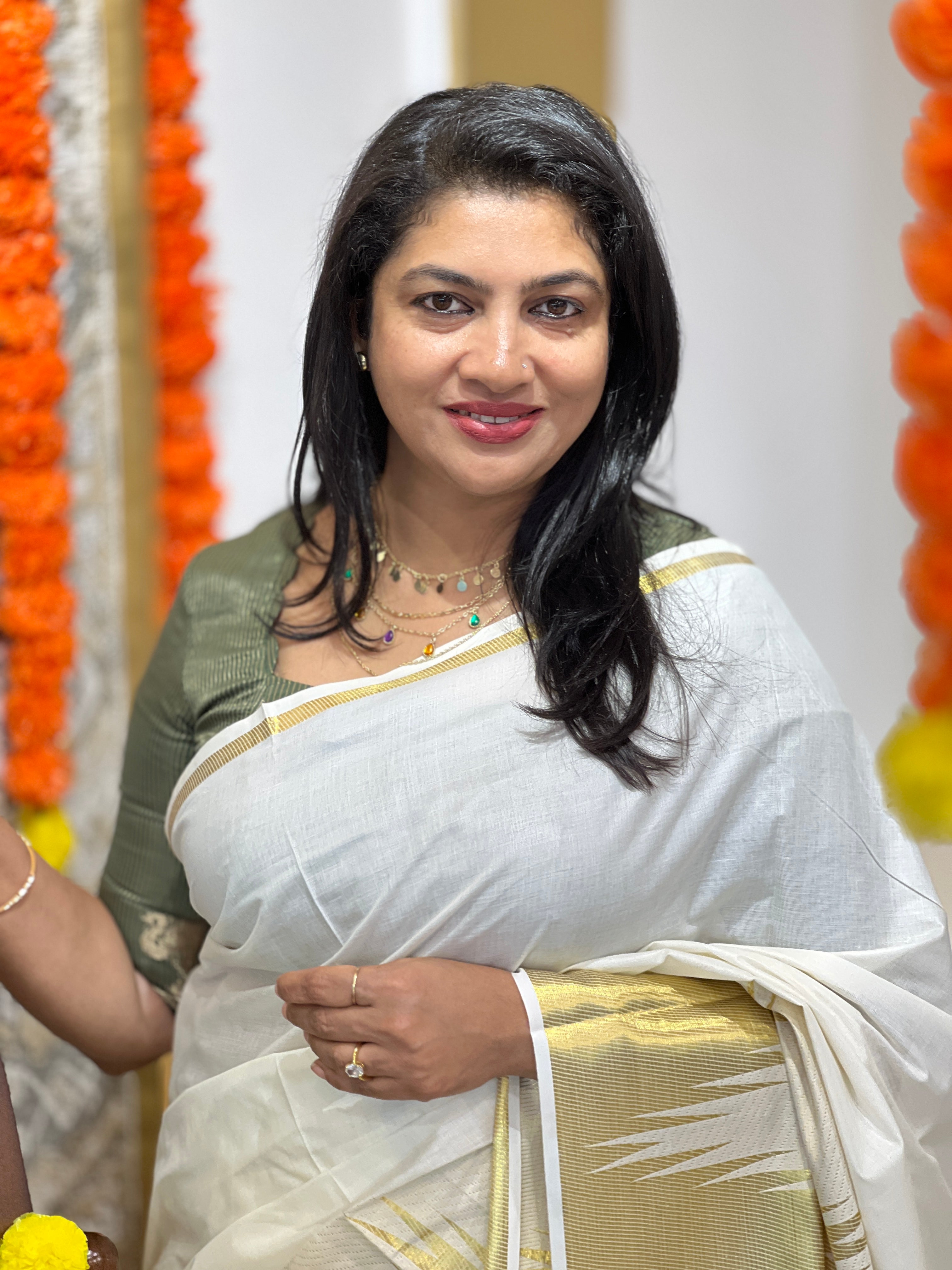 Temple Border Pattern  Kerala Cotton Saree | RLF147
