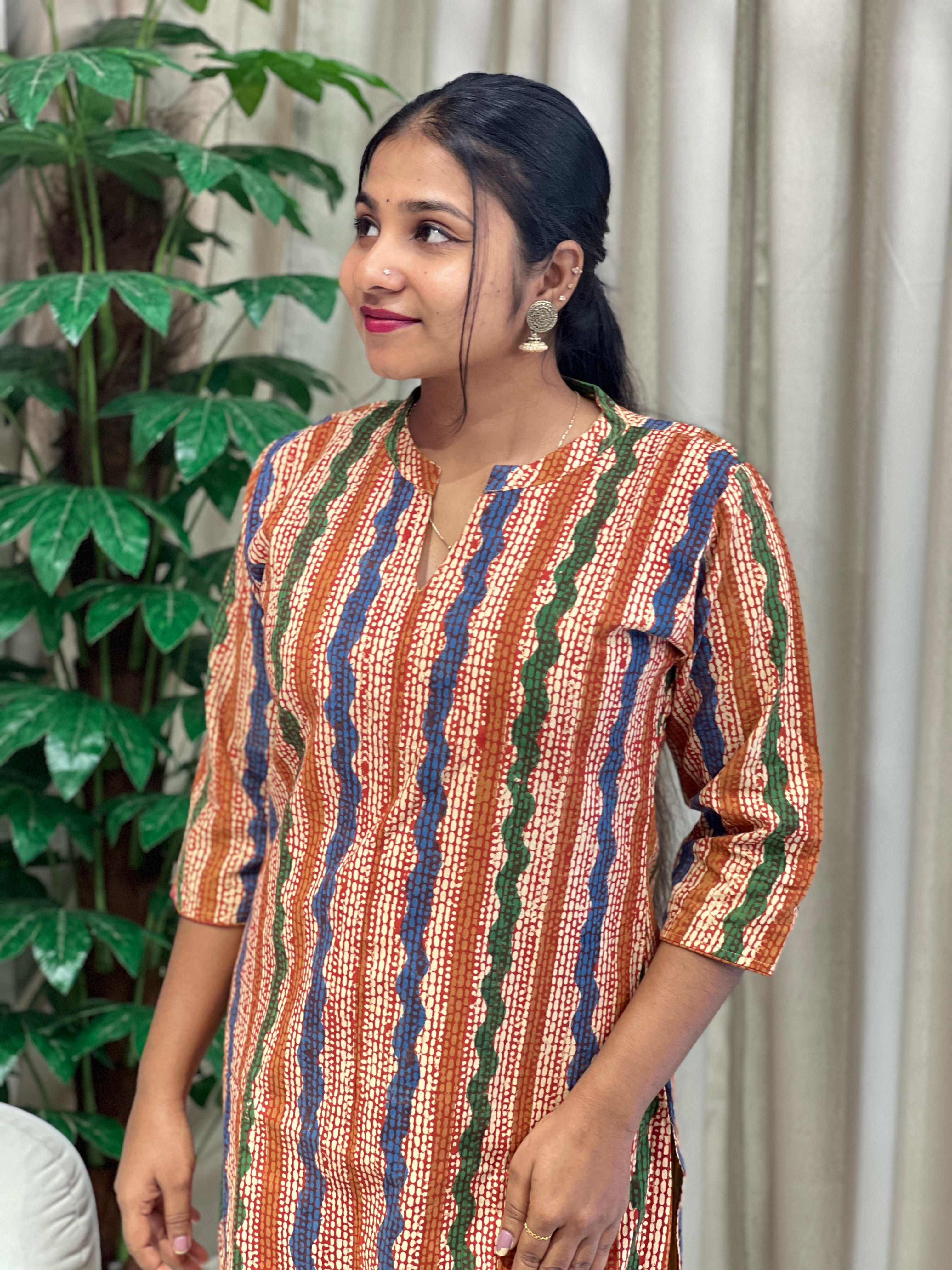 Printed Cotton Kurta | RMLA252