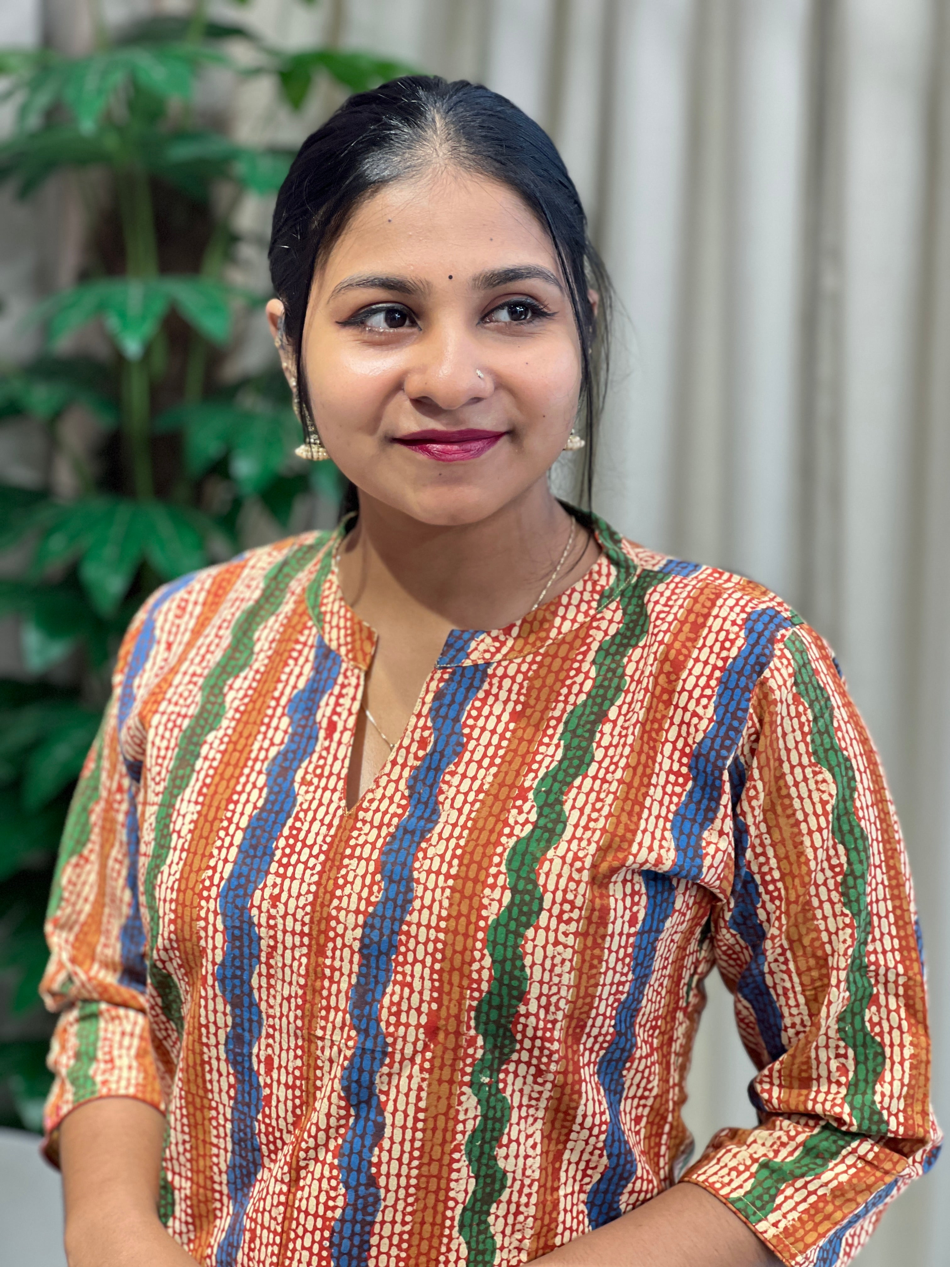 Printed Cotton Kurta | RMLA252