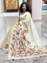 Digital Print With Applique Detailed Tissue Saree | DVS143