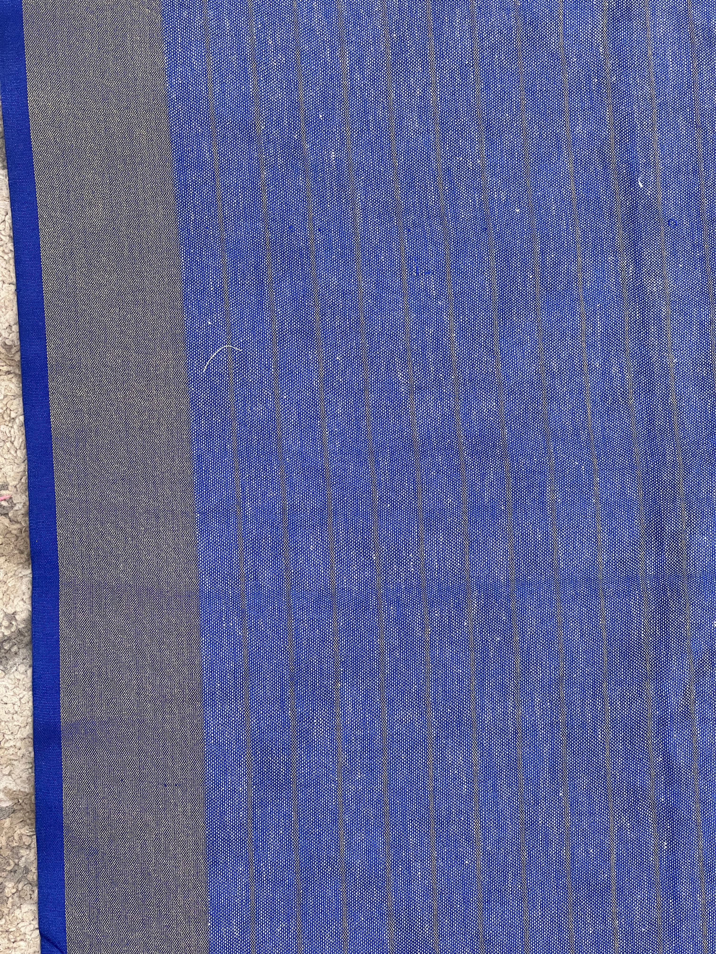 Floral Embroidered Linen Saree | NHH637
