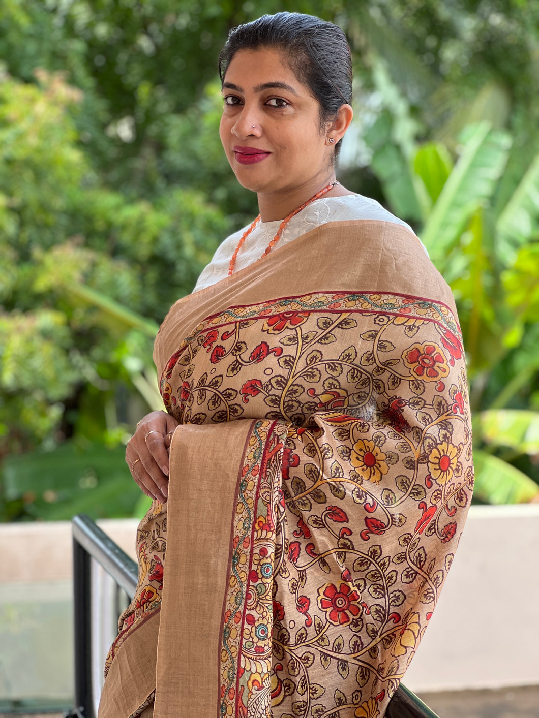 Hand Painted Kalamkari Sarees - Desically Ethnic – Tagged 