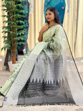 Ikat Inspired Linen Saree | DLS330