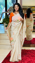 Floral Jamdani Weaving Chanderi Finish Saree | SSN139