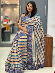 Tie & Dye Design Desi Tussar Saree | RGD102