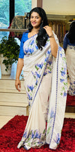 Floral Digital Print Placement Detailed Semi Silk Saree | HT204