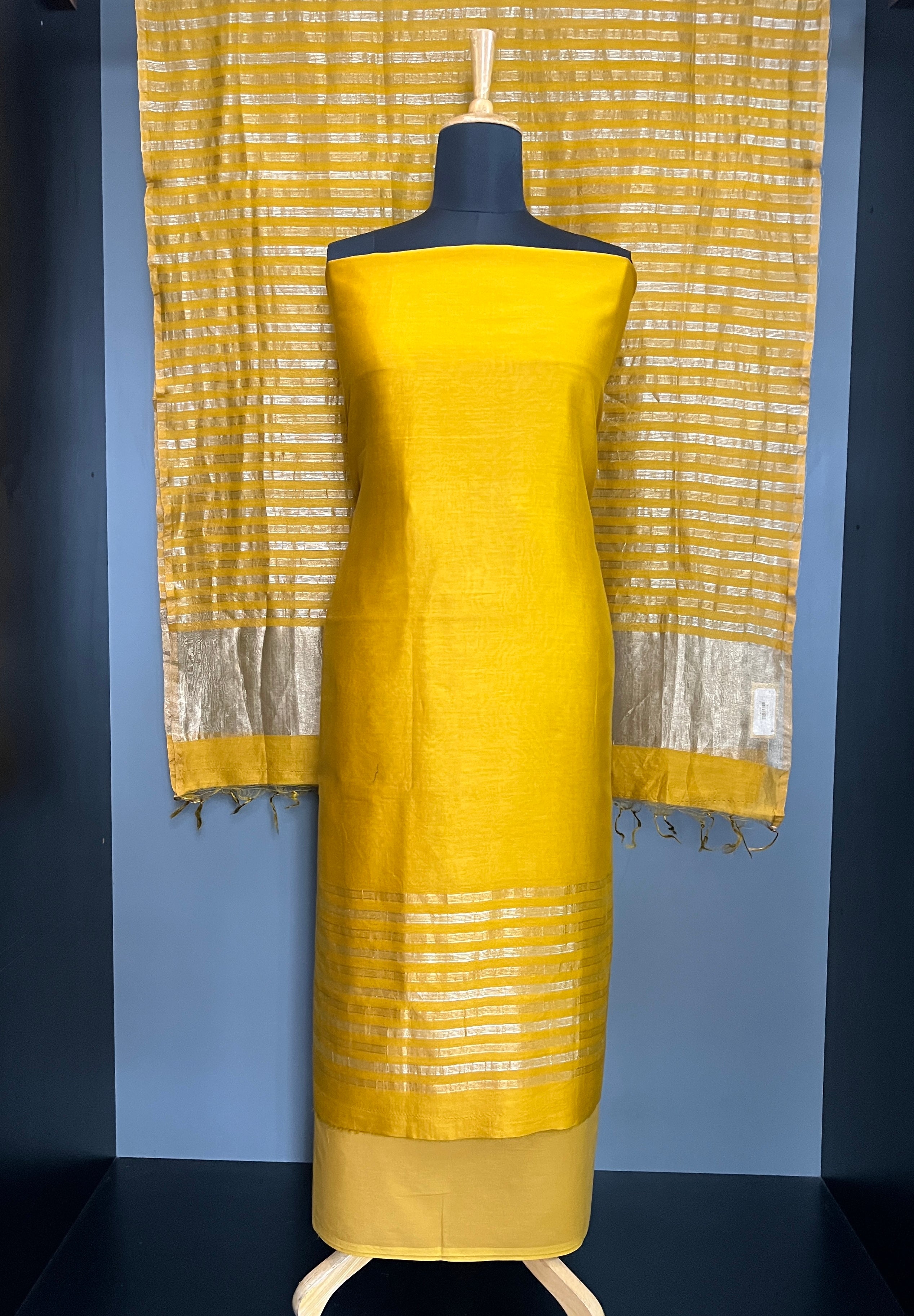 Hand Loom Mul Mul Chanderi Salwar Set | MM542