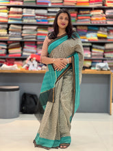 Kantha Weaving Line Border Silk Chanderi Saree | RGD101