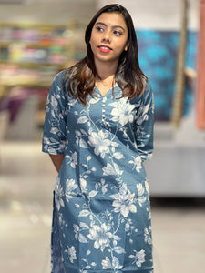 Floral Digital Printed Cotton Blend Kurta Set | MSN116