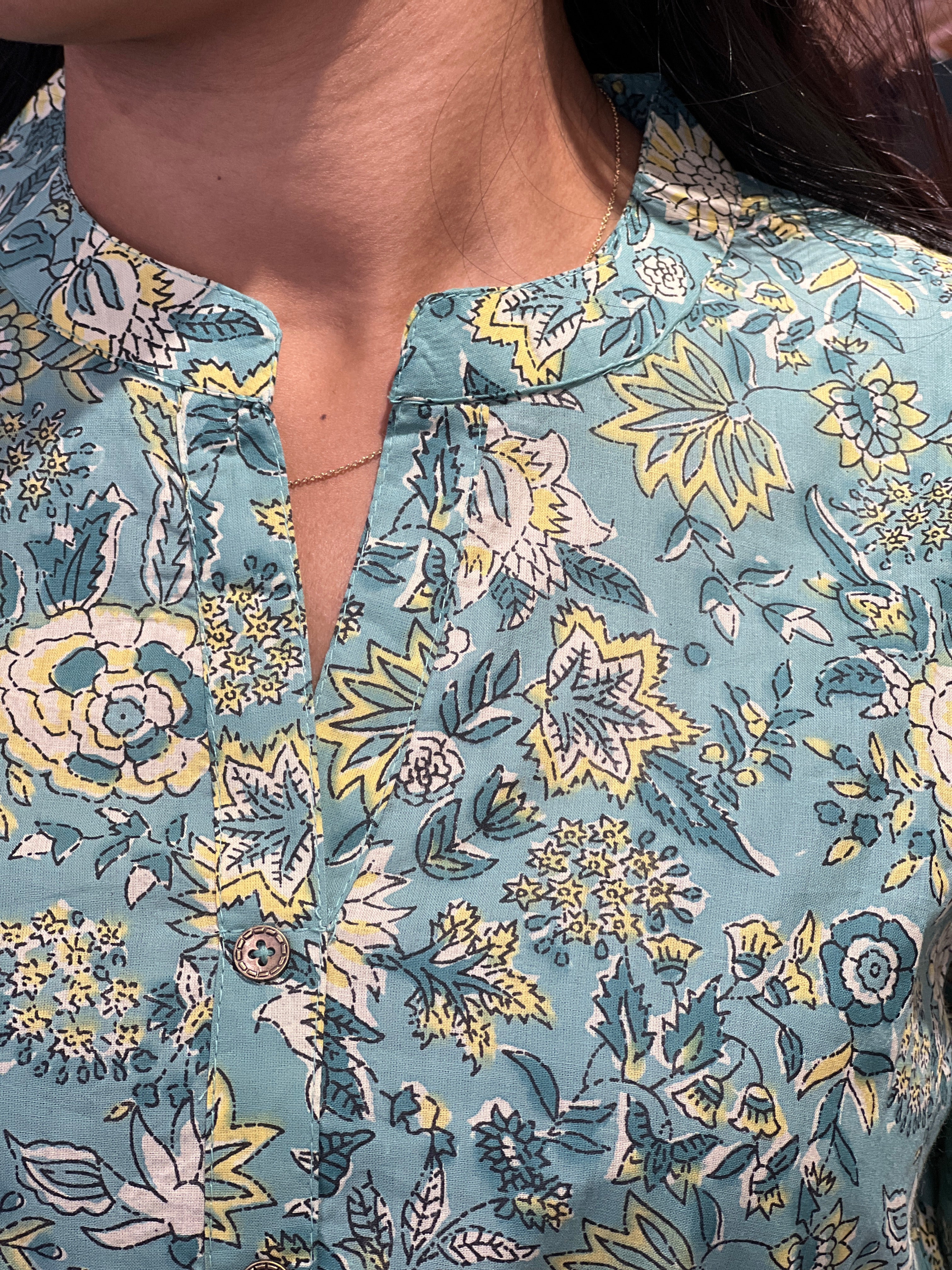 Floral Printed Soft Cotton Short kurta | PHV108