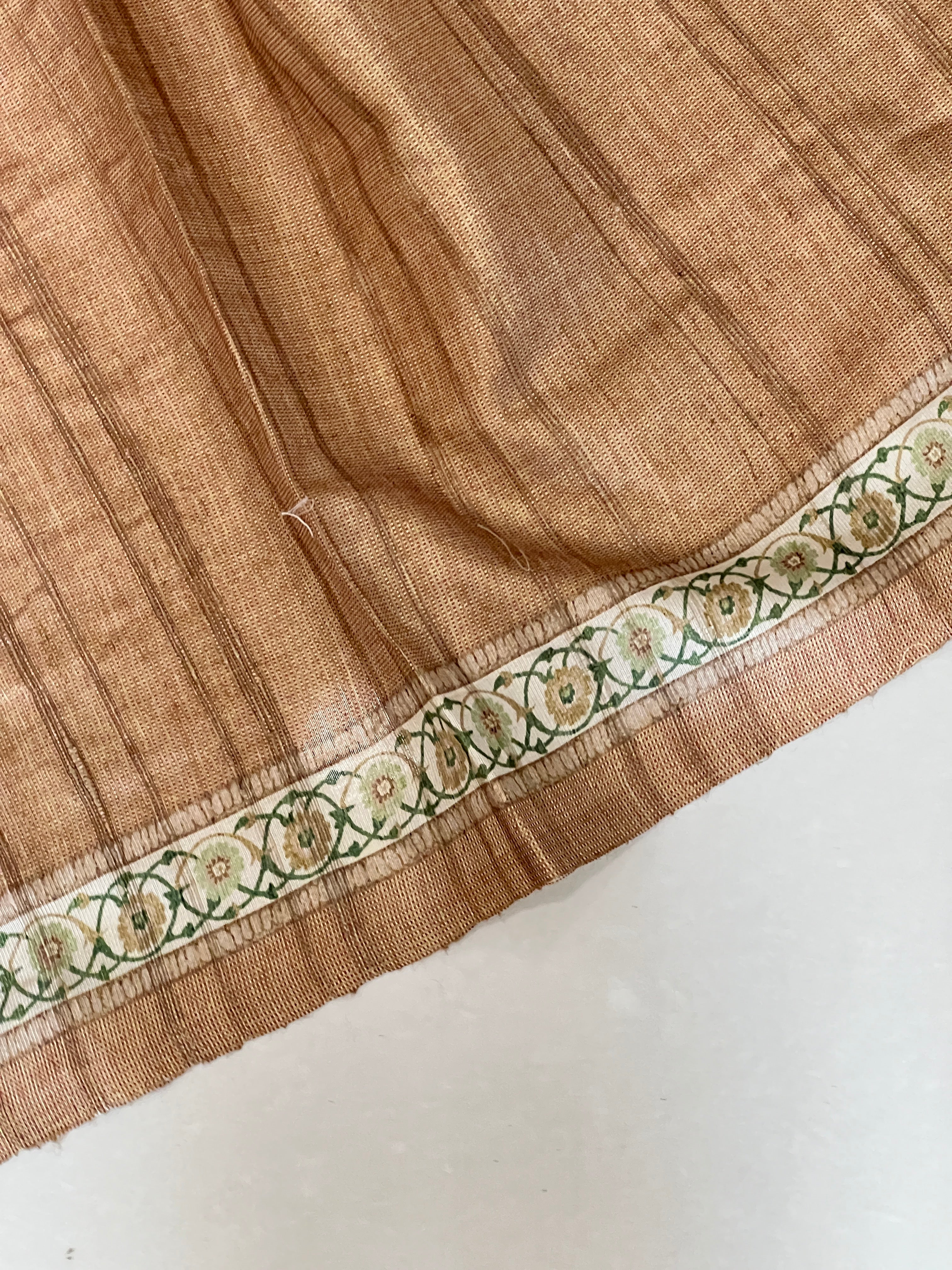 Zigzag Pattern Tussar Finish Saree | KSD232