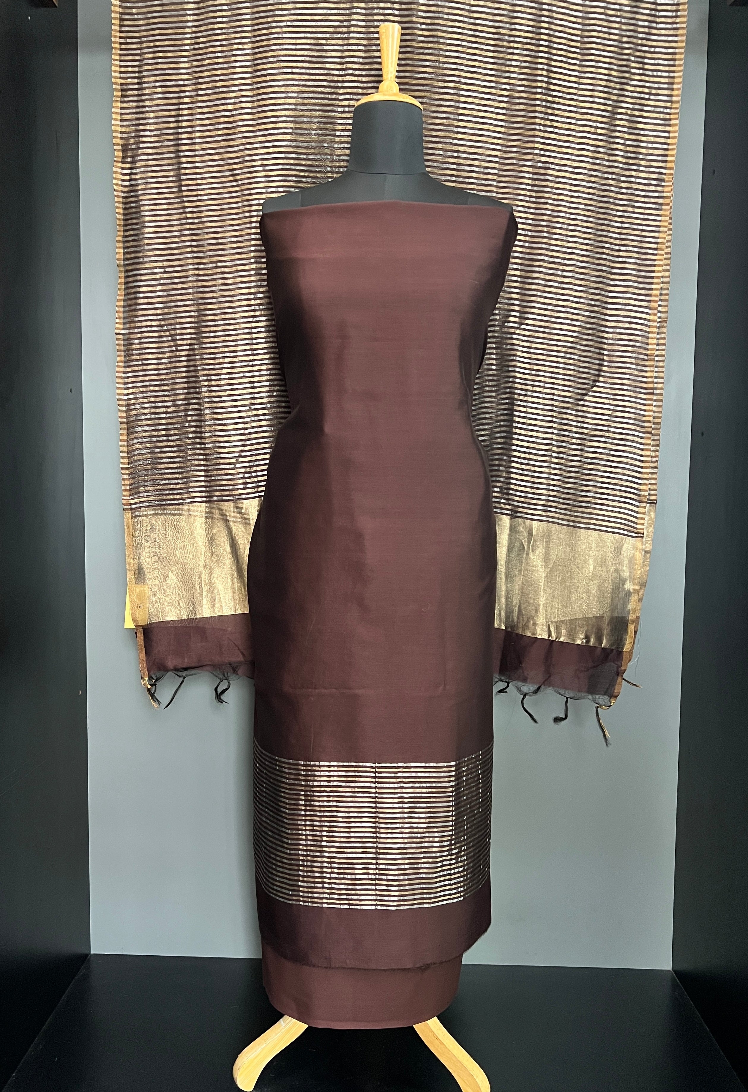 Hand Loom Mul Mul Chanderi Salwar Set  | MM536