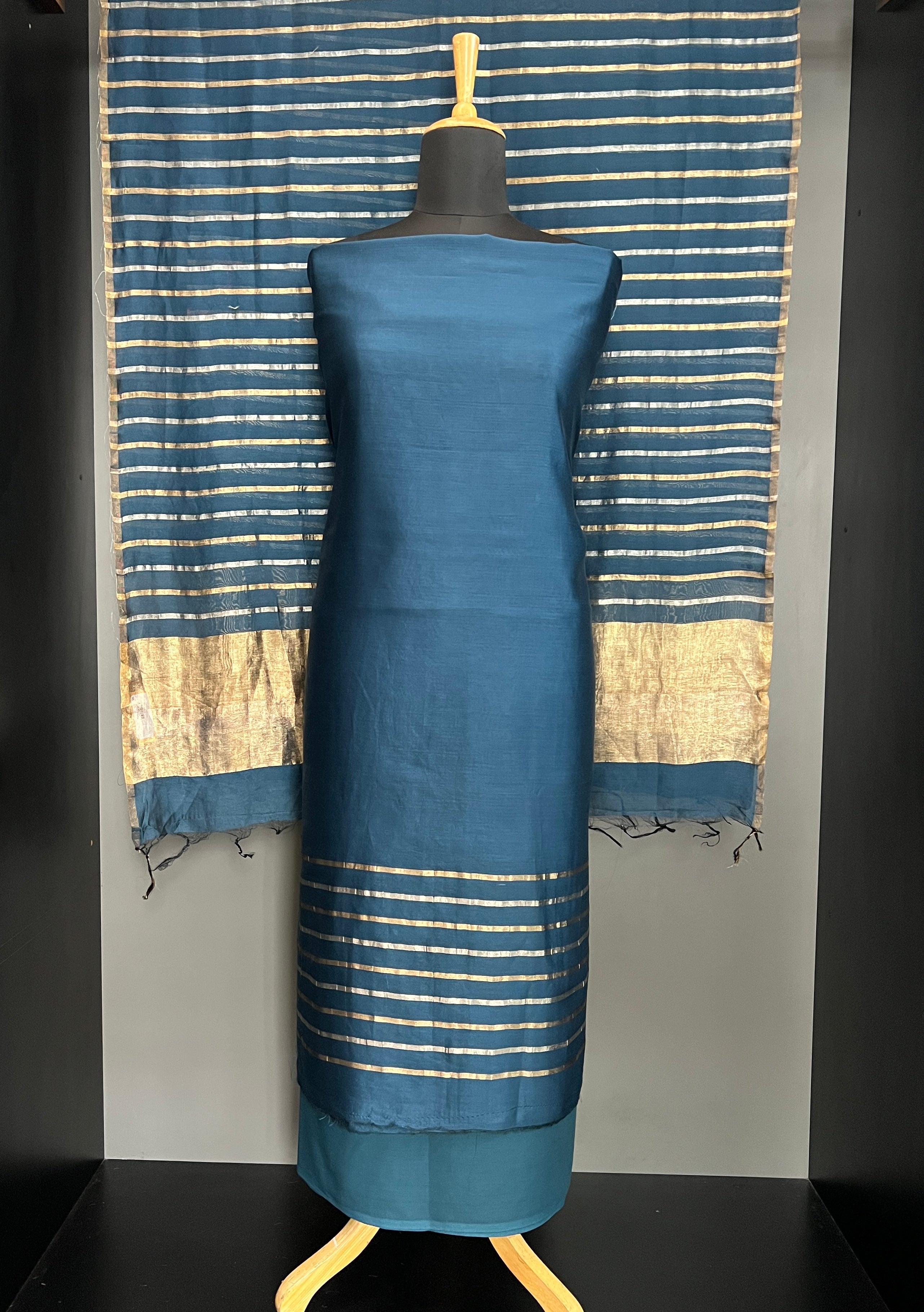 Hand Loom Mul Mul Chanderi Salwar Set | MM540