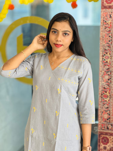 Thread Weaving Cotton Blend Kurta Set | MSN119