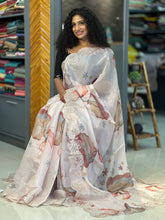 Floral Printed Organza Saree | BLD244