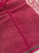 Warli Inspired Screen Printed Chanderi Saree | LP153