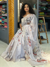 Floral Printed Organza Saree | BLD244