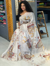 Floral Printed Organza Saree | BLD244