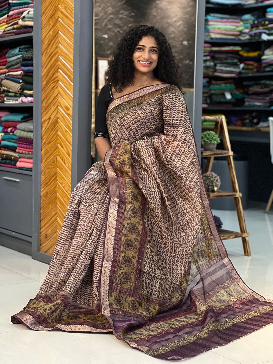 Screen Printed Chanderi Silk Saree | SMC126