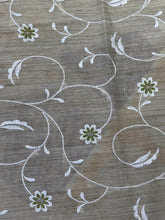 Basbara Silk Saree With Floral Thread Embroidery | US237