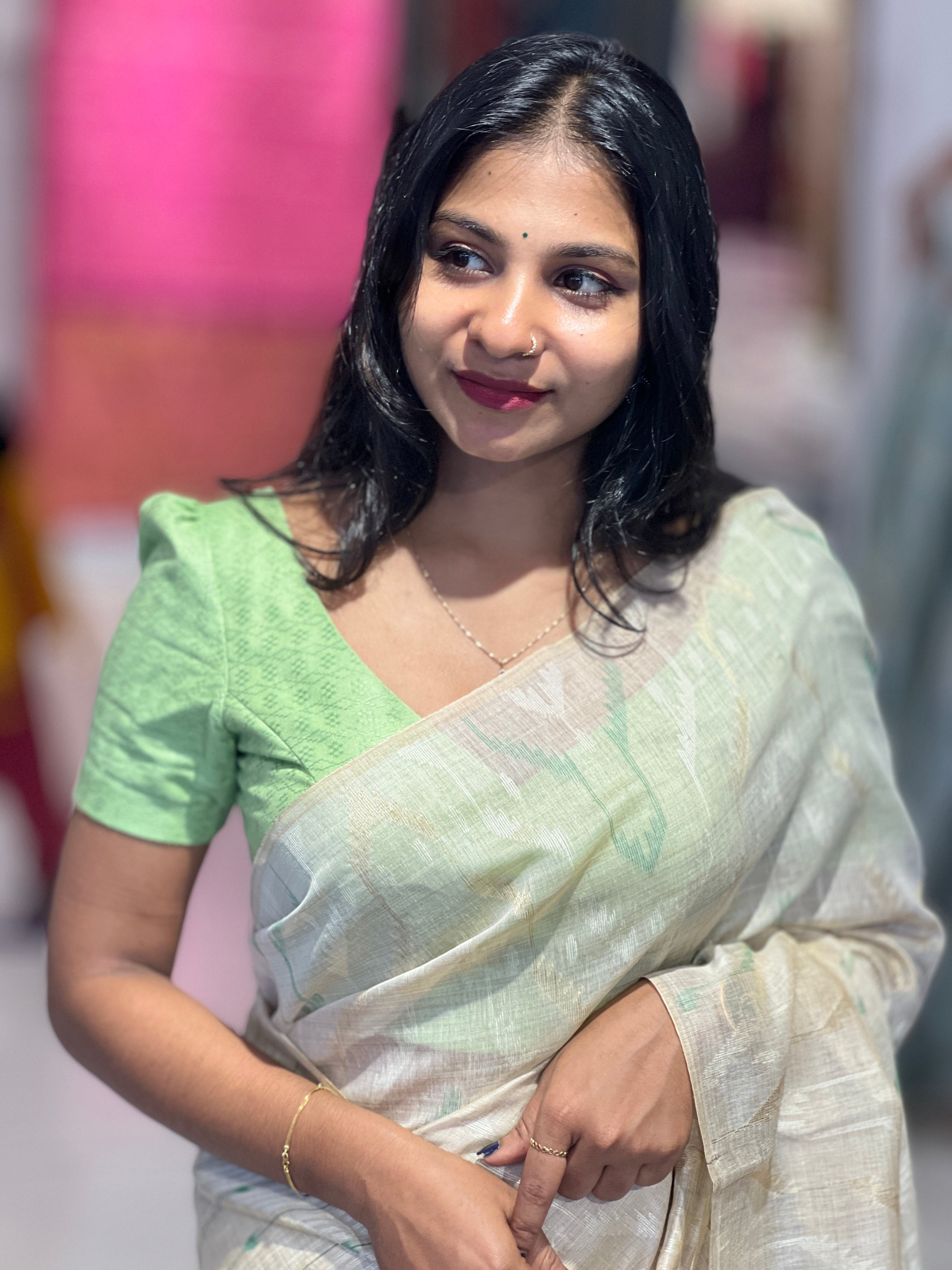 Zari Woven Traditional Jamdani Saree | GMS193