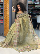 Floral Digital Printed Organza Saree | SMC125