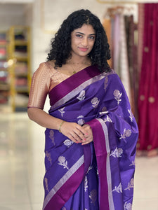 Banarasi Patterned Chanderi Finish Saree | NN161