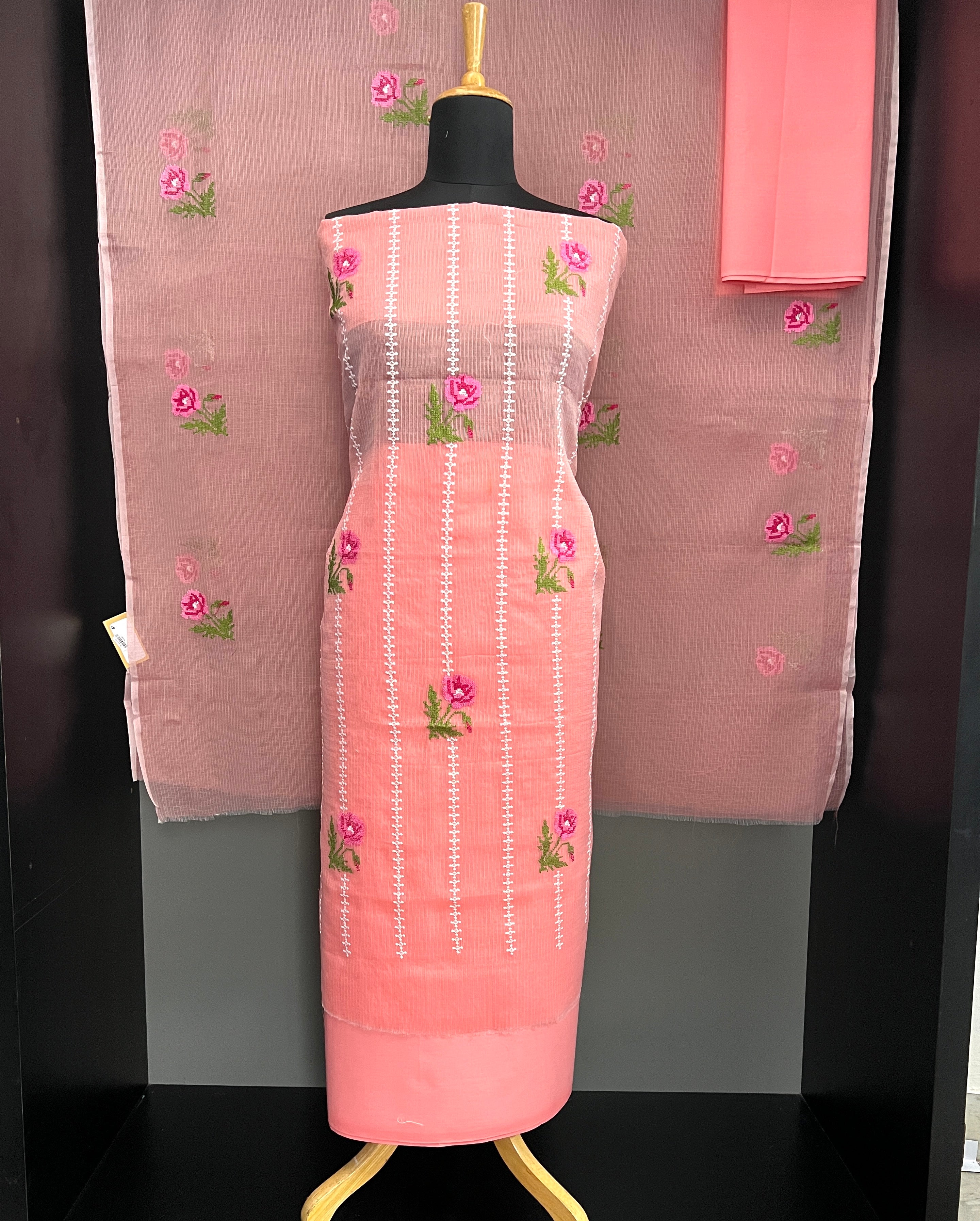 Cross Stitch Pattern Kota Salwar Set | RK339
