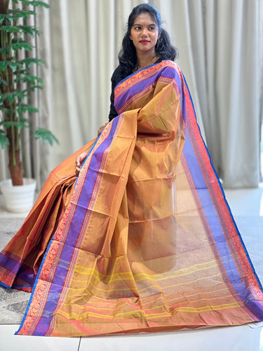 Kanchi-Cotton Saree (Without Blouse) | VR121
