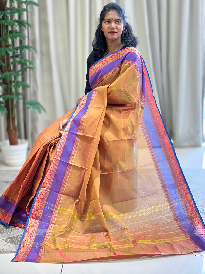 Kanchi-Cotton Saree (Without Blouse) | VR121