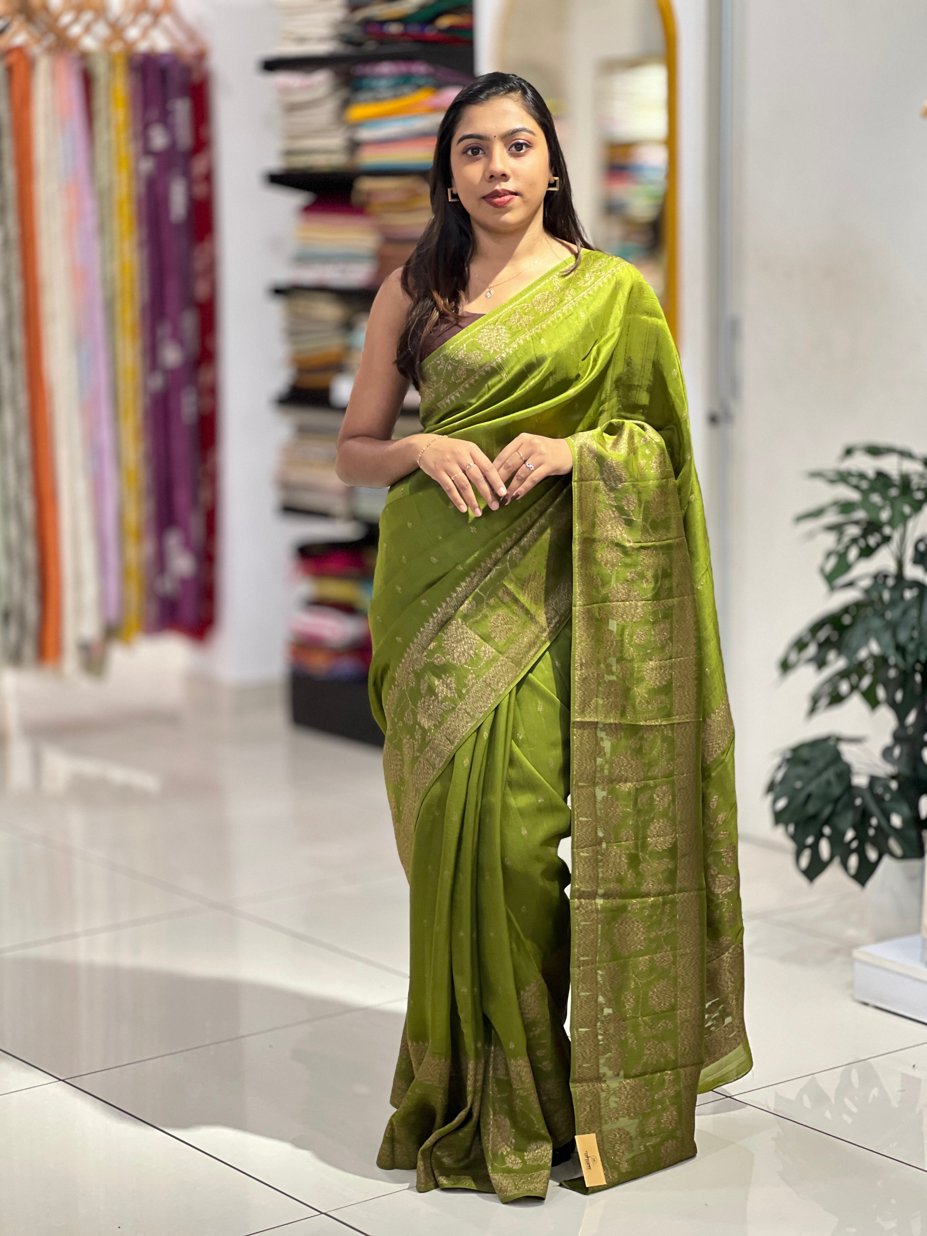 Banarasi Woven Semi Tussar Saree | YNG1220