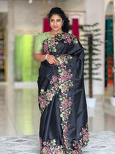 Machine Embroidered Dola Silk Saree | RP450