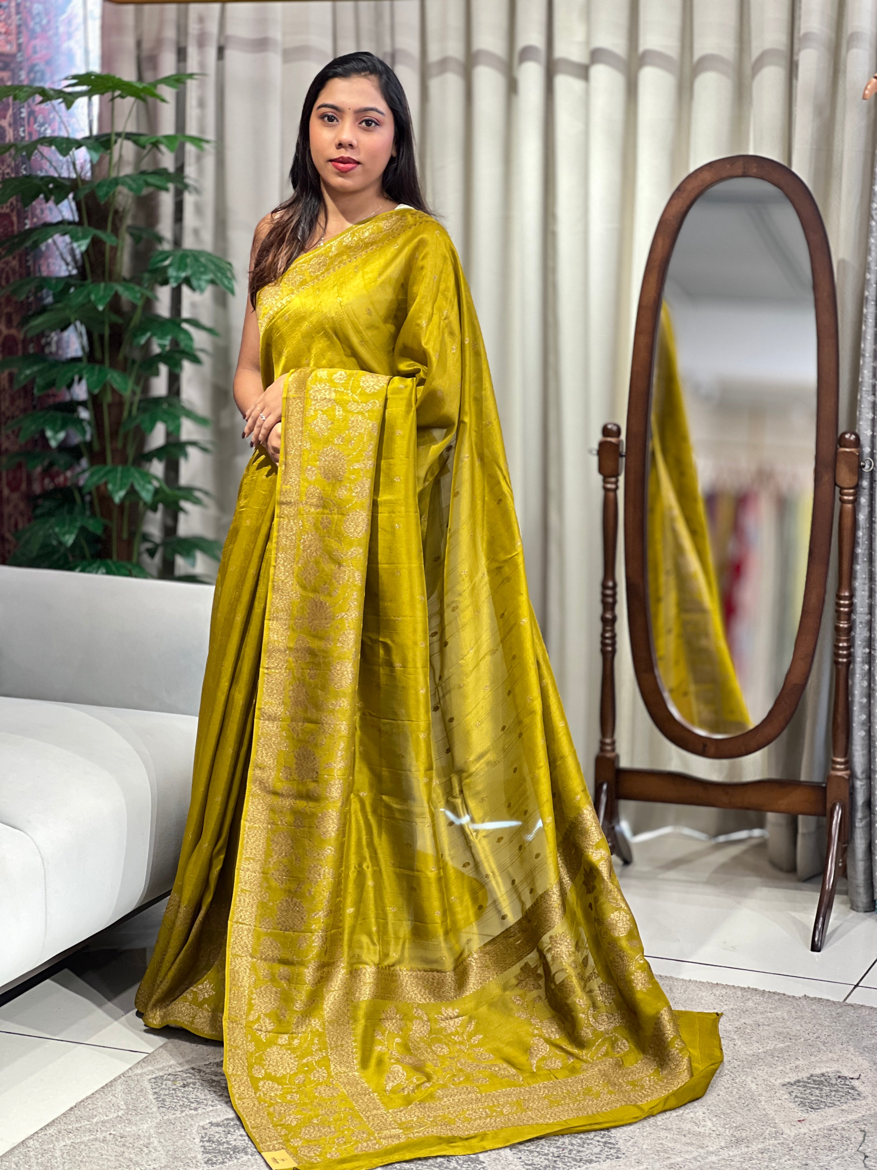 Banarasi Woven Semi Tussar Saree | YNG1221