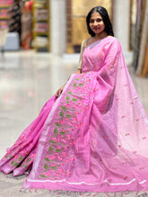 Floral Thread Embroidered Kota Saree | NHH386