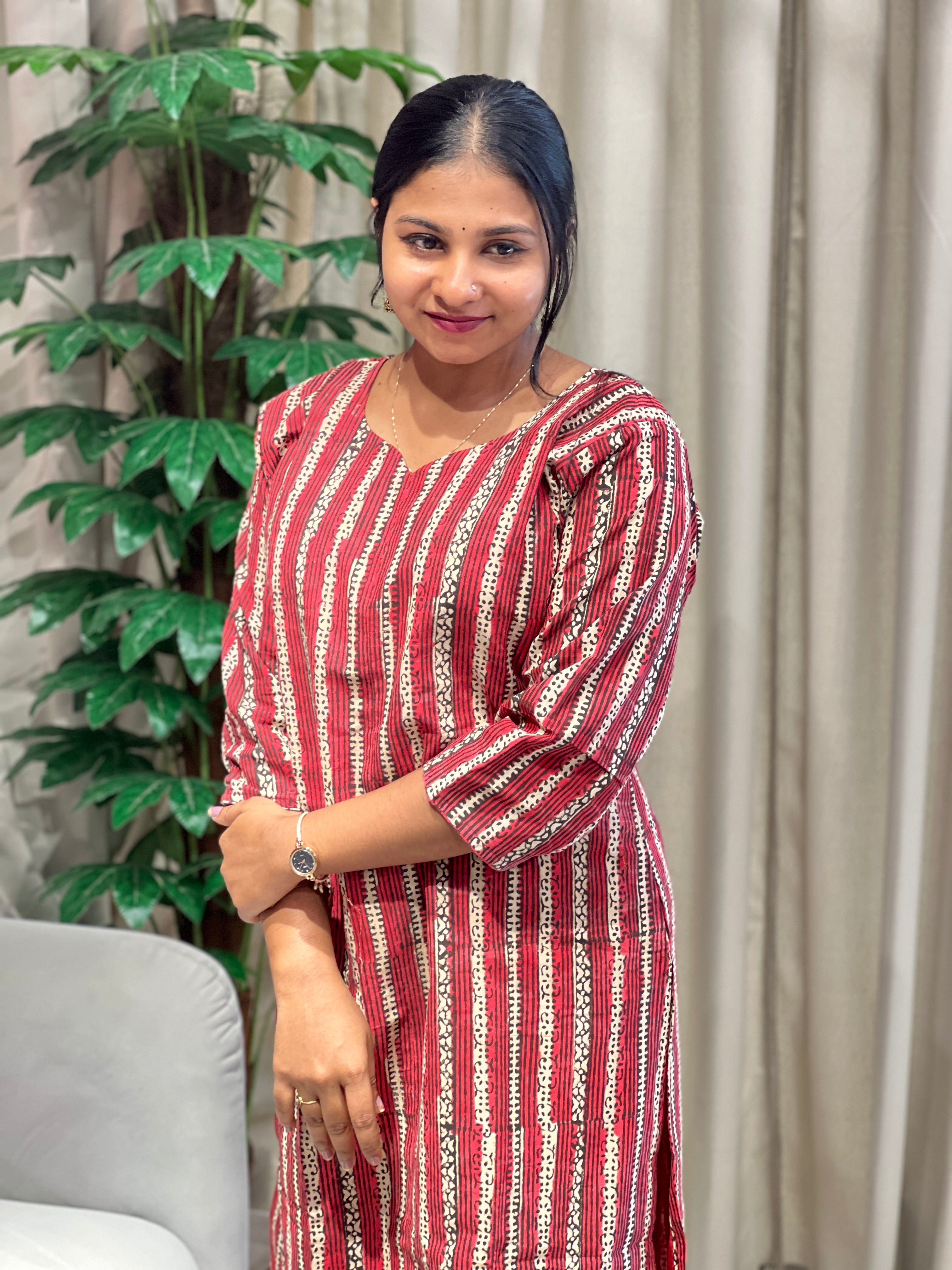 Printed Cotton Kurta  | RMLA202