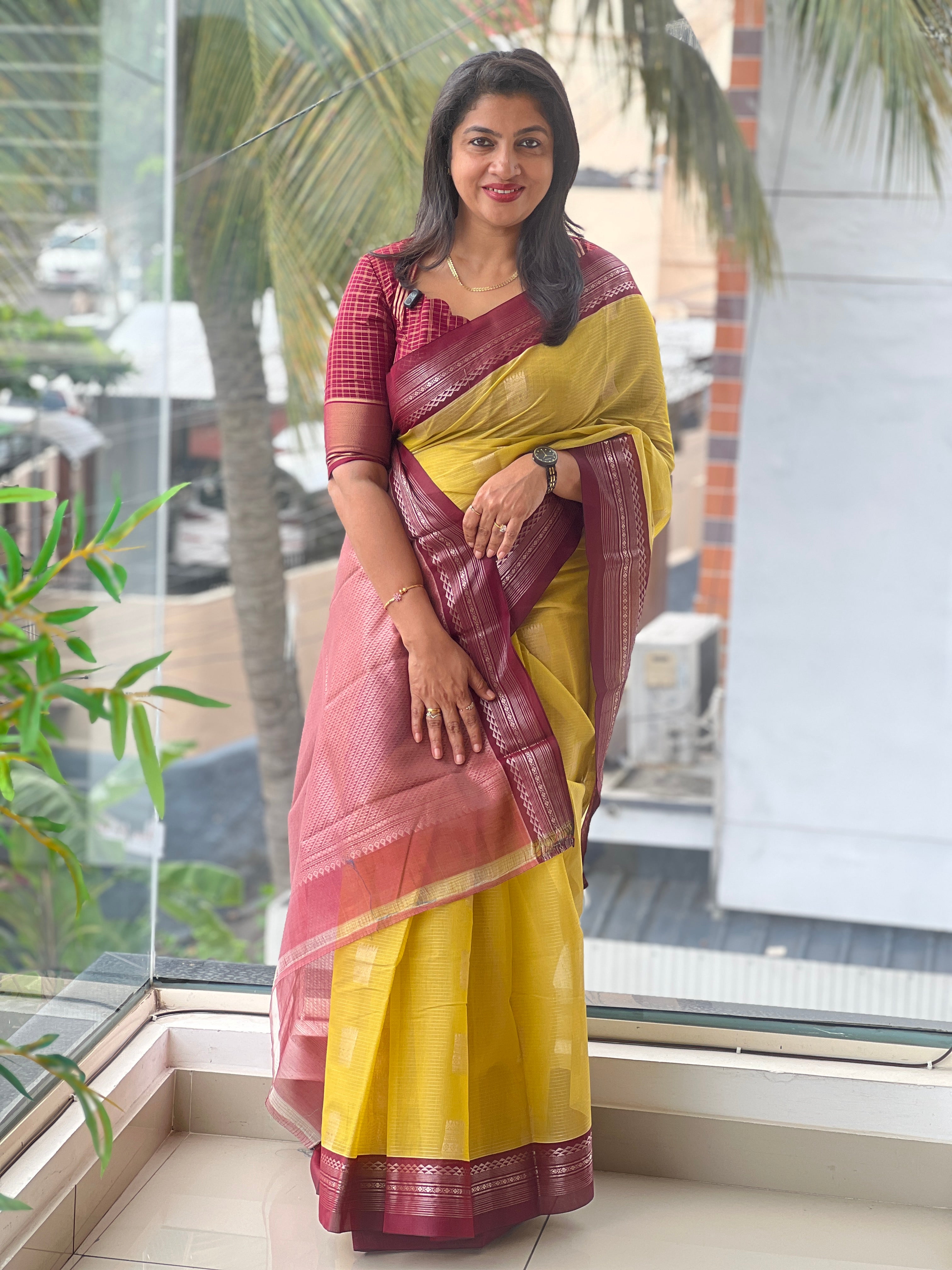Zari Weaved Silk Cotton Saree | JAT104