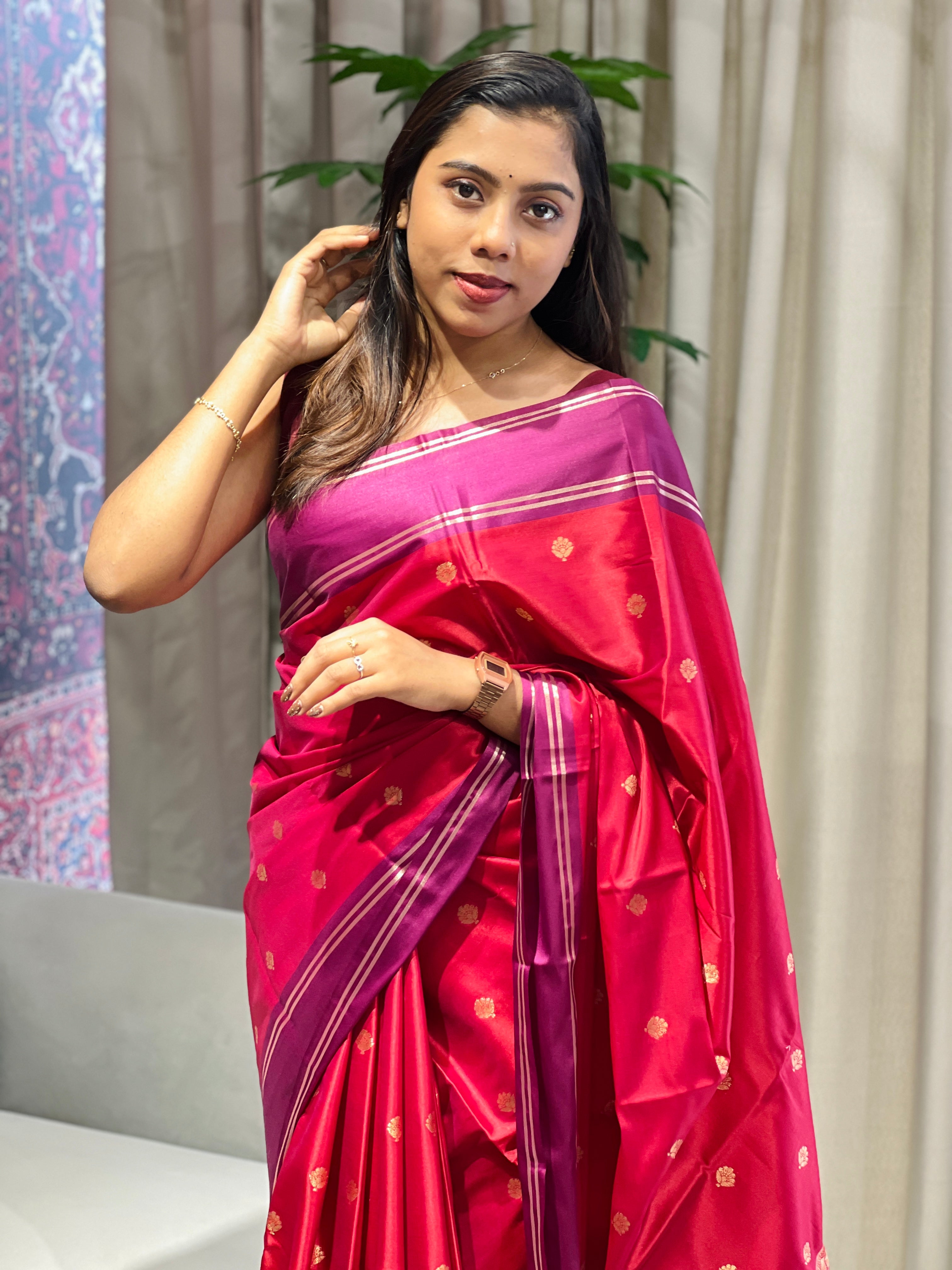 Banarasi Woven Semi Silk Saree | NN433