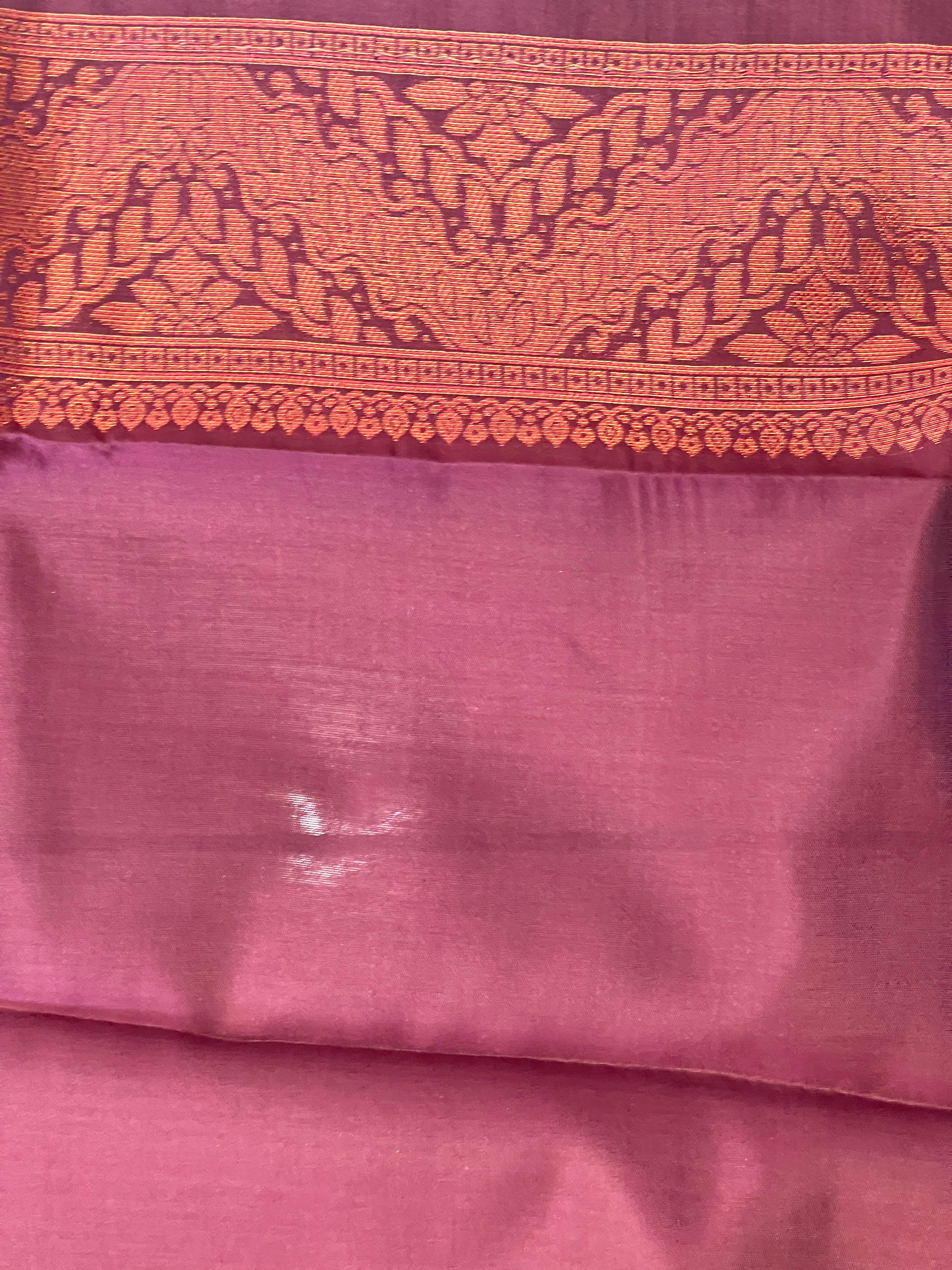 Copper Zari Woven Buta Detailed Semi Silk Saree | KT154