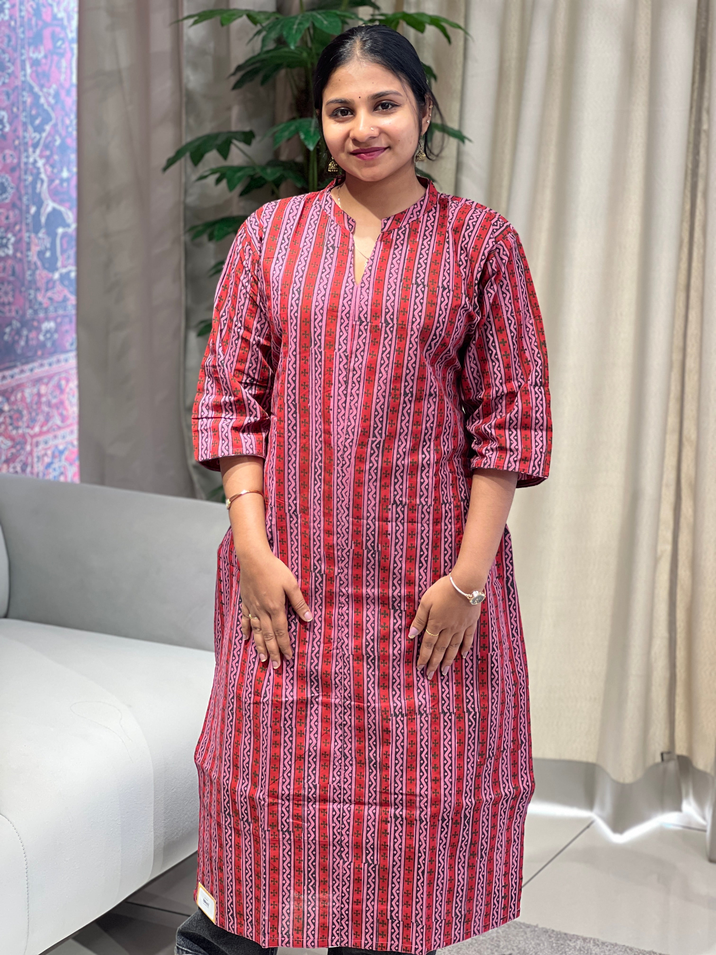 Printed Cotton Kurta | RMLA246