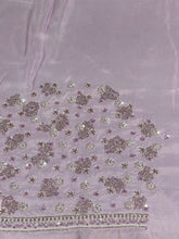 Beads & Sequins Embroidery Detailed Pure Organza Saree | AHD1908