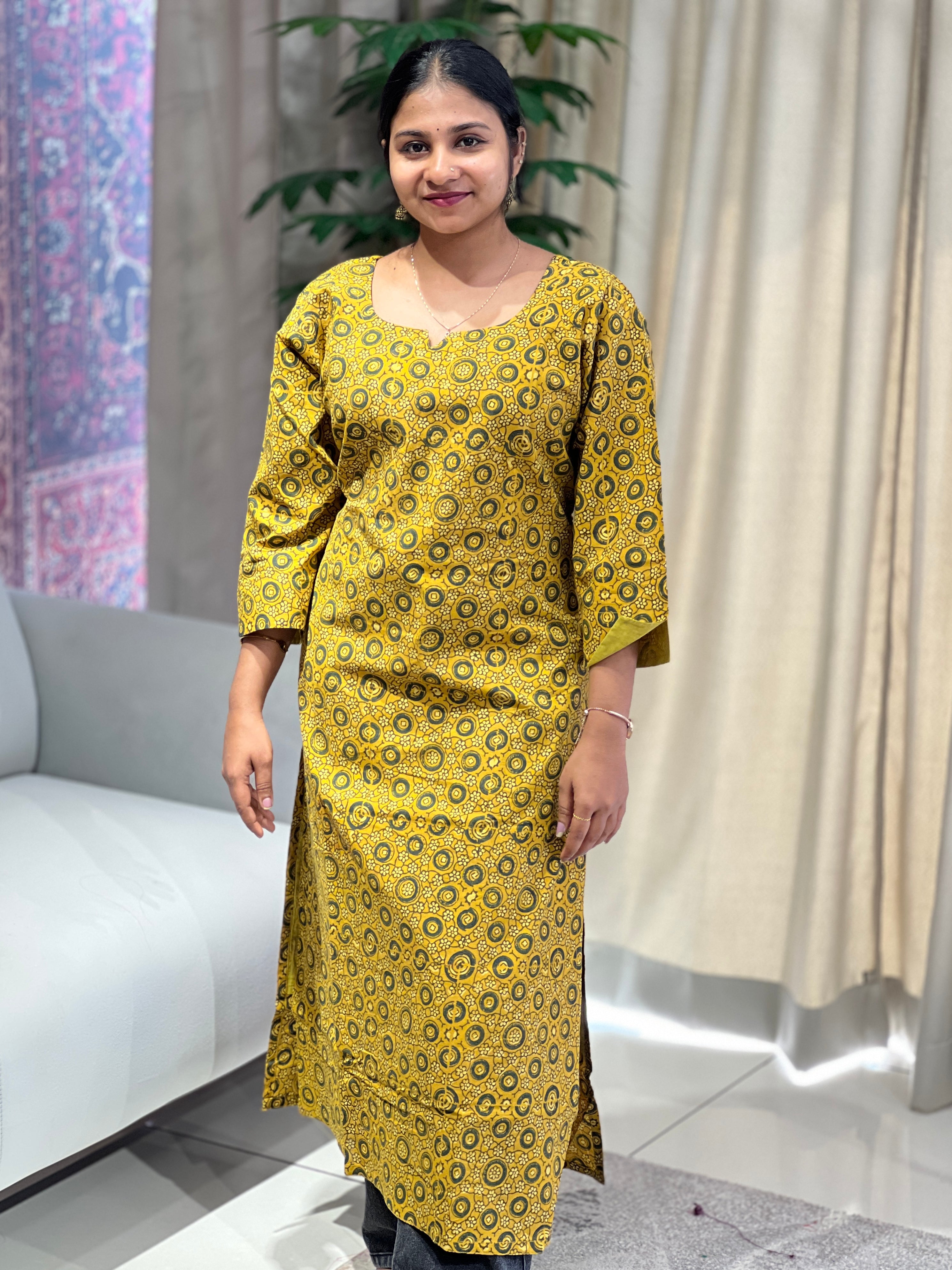 Printed Cotton Kurta | RMLA211